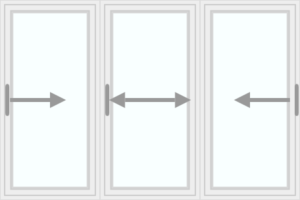 Triple sliding window